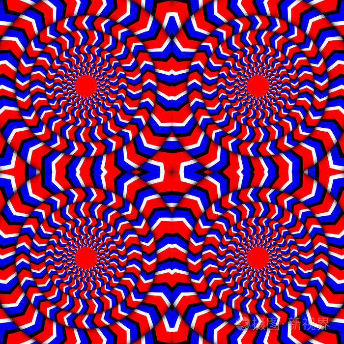 hypnotic旋转永恒的旋转的错觉背景与明亮的视错觉的旋转视错觉自旋