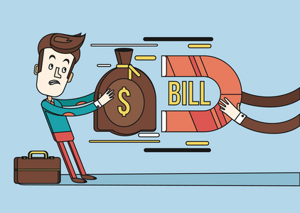 个大的费用.矢量扁线图相似素材图片