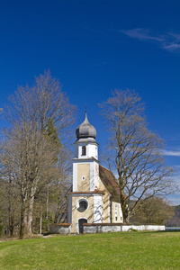 教堂在 Walchensee