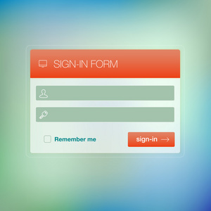 现代用户界面登录注册屏幕模板的移动