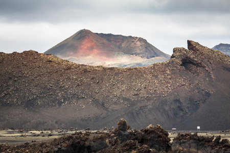 在帝曼法雅国家公园 兰萨罗特岛岛火山景观