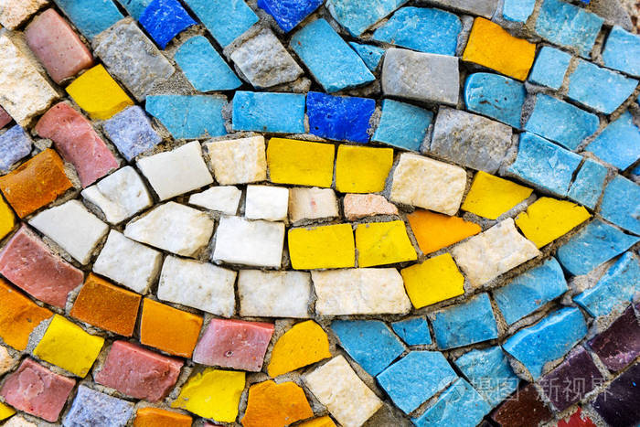 彩色石头马赛克
