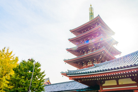 美丽的建筑，在浅草寺