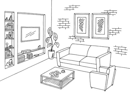 客厅电视图片图片-客厅电视图片素材-客厅电视图片插画-摄图新视界