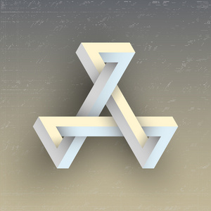 不真实不可能的几何图形矢量元素设计照片