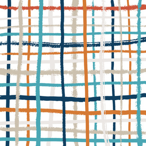 格子画矢量模式的手画的 grunge 线.方形格子格纹图案照片