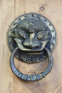 狮子头门环狮子头动物雕刻载体门把手手柄狮子头门把手手柄狮子头狮子