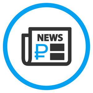 财经符号卢布财经新闻图标照片