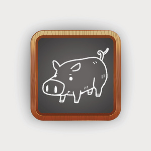 猪的涂鸦