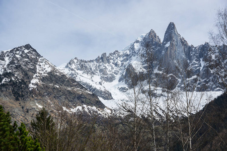 全景视图的法国阿尔卑斯山