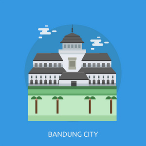 万隆市印度尼西亚概念