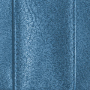 蓝色的皮革质地，接缝。有用的背景