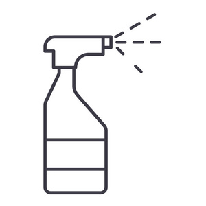 画笔绘制黑色图标喷矢量电子元件图标集清洗矢量图标设置上灰色大纲