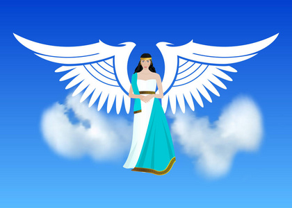 保卫萌神大天使麦克,天使或大天使与发火焰的剑,保卫地球,手中抱着