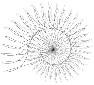 抽象的螺旋单色元素