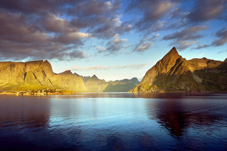 罗弗敦群岛，挪威的夕阳