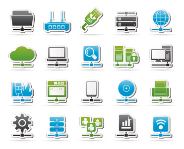 计算机网络和 internet 图标