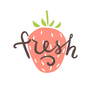 水果字草莓素材图片