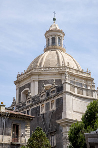 大教堂德拉 Collegiata，卡塔尼亚，西西里岛意大利