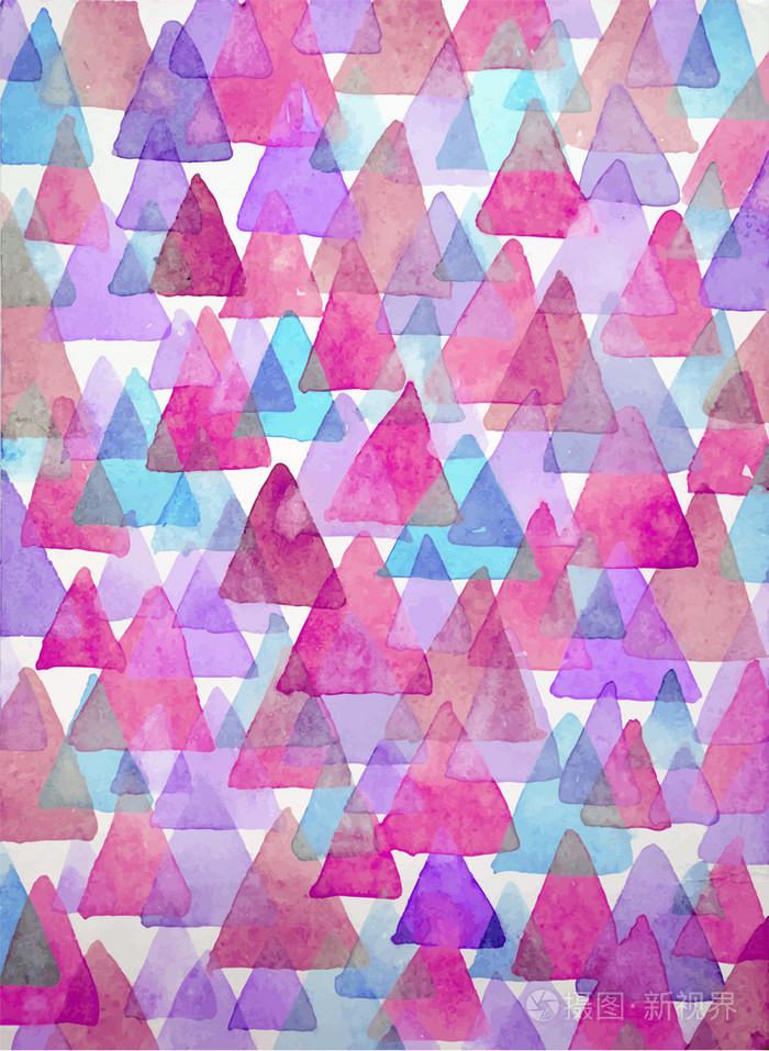 水彩三角形背景. 几何形状的三角形背景