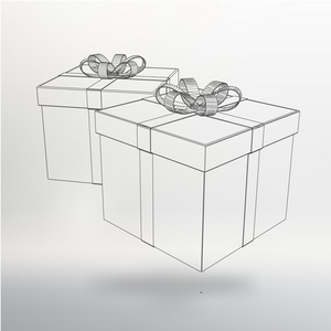 矢量插图礼品盒。 抽象创造性概念向量