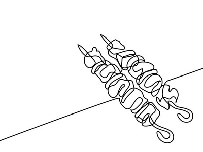 烤串羊肉串图片