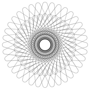 抽象的圆形螺旋元素