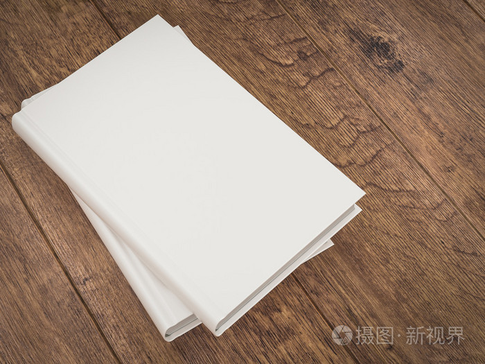 空的白书样机模板上木背景