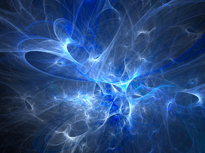 火焰光蓝色发光的等离子火焰照片