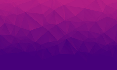 色调的紫色抽象多边形几何背景。低聚