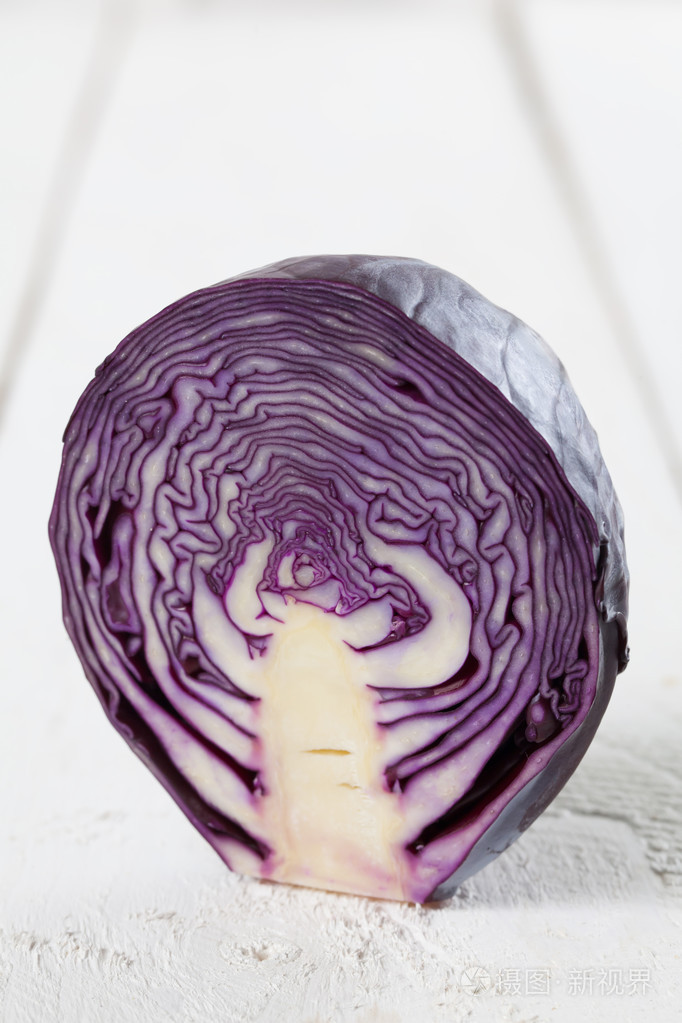 紫甘蓝截面