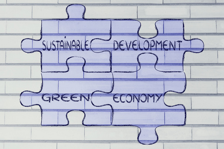 可持续发展与绿色经济图图片
