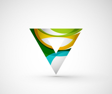 抽象的几何公司徽标三角形图片