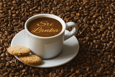 静物咖啡与文本斯里兰卡