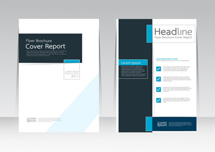 在 A4 大小覆盖报告手册传单海报矢量设计