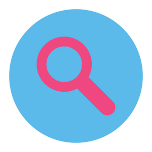 搜索平粉色和蓝色颜色的圆形按钮