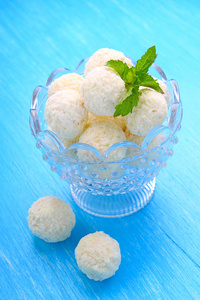 椰子糖白色的椰子糖照片