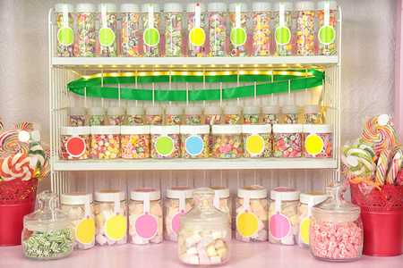 糖果在糖果店照片