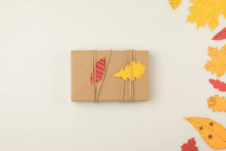 礼物盒子秋天的礼物盒子照片