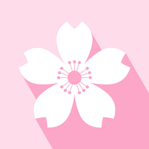 日本集合图标的轮廓, 单色风格矢量符号股票插画网站花, 樱花, 竹子