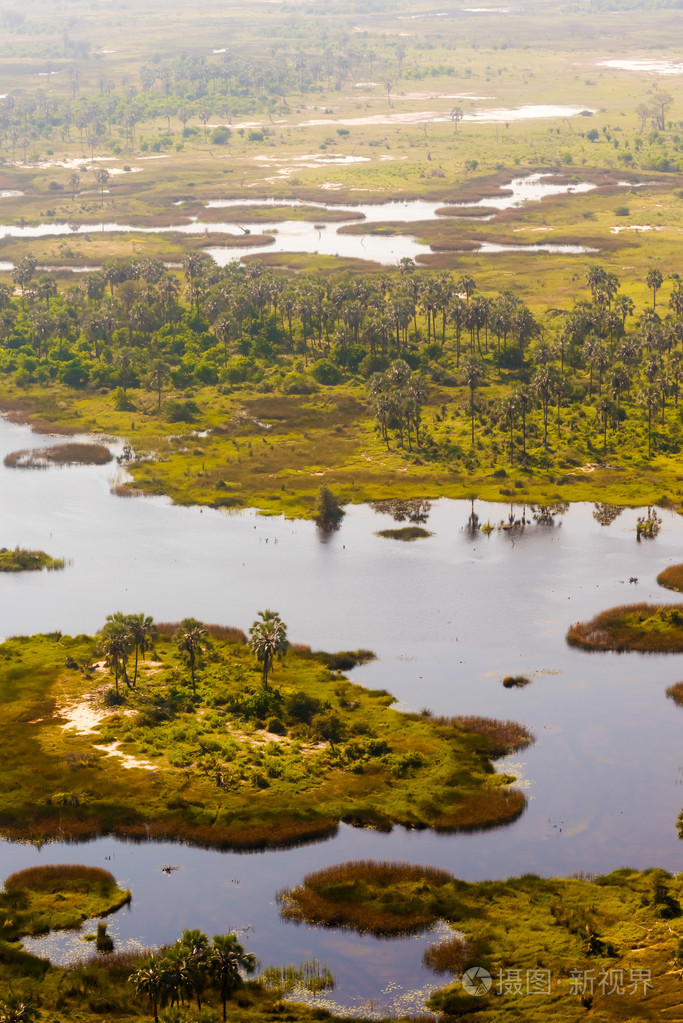 奥卡万戈三角洲鸟瞰图