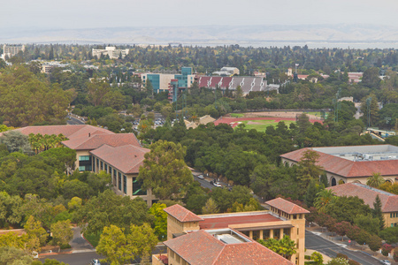 在帕洛阿尔托的斯坦福大学校园图片