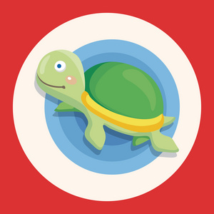 动物海龟动漫主题元素图标元素