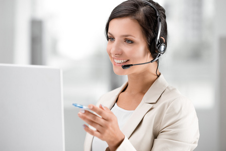 呼叫中心的概念照片