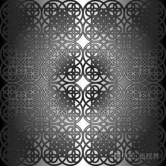 矢量方形花纹对称