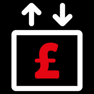 磅钱电梯平面矢量图标符号