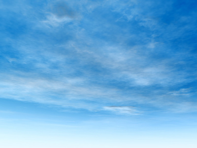 自然的天空和洁白的云朵照片