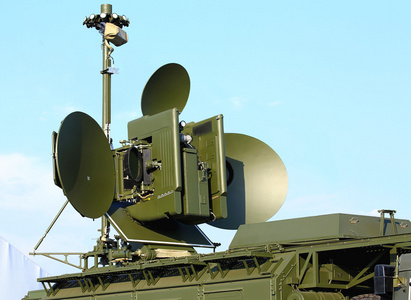 电子压制的雷达天线照片