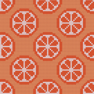 针织柑橘无缝模式