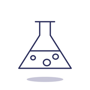 化学瓶简单 web 图标